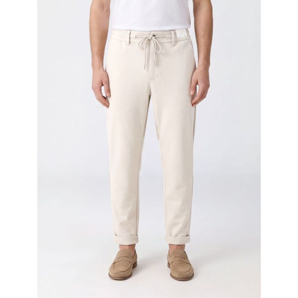 Eleventy Men Wool-Blend Trousers Eleventy With Drawstring Waist